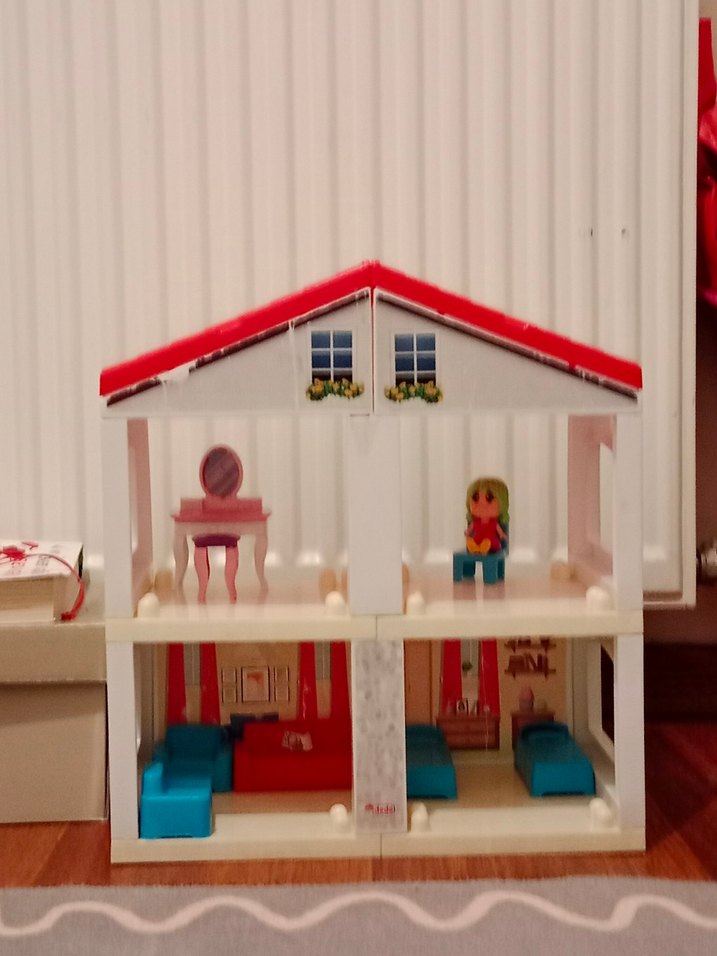 Pastel Renkli Oyuncak Ev ve Mutfak Seti - Görsel 2