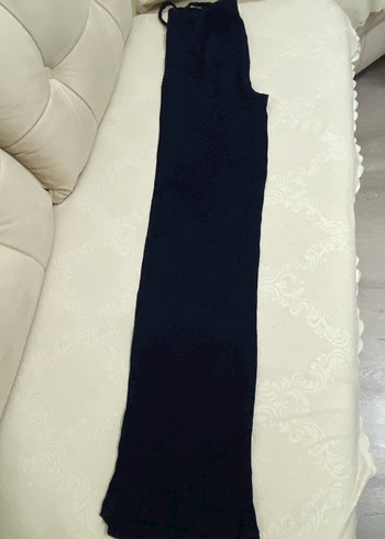 Lacivert Kadın Keten Salaş Pantolon - Görsel 2