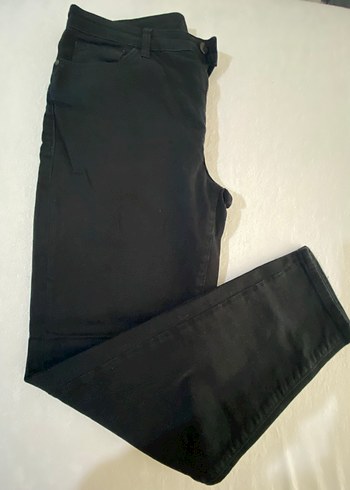 Kadın Siyah Skinny Kemerli Pantolon - Görsel 2