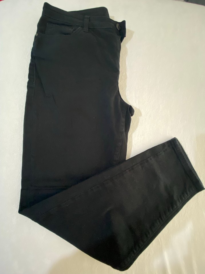 Kadın Siyah Skinny Kemerli Pantolon - Görsel 2