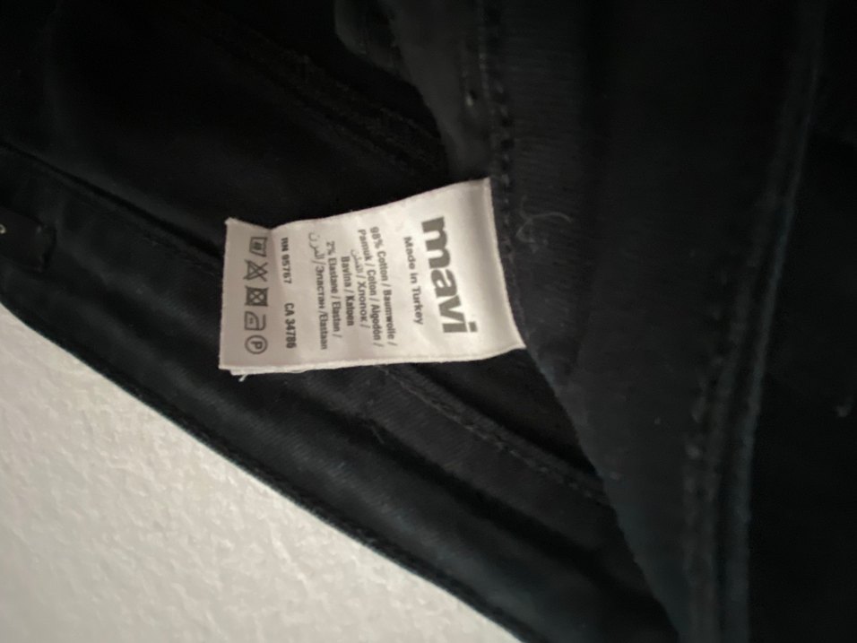 Kadın Siyah Skinny Kemerli Pantolon - Görsel 4