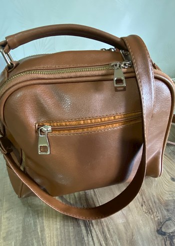 Kahverengi Deri Kadın Çanta - Görsel 2