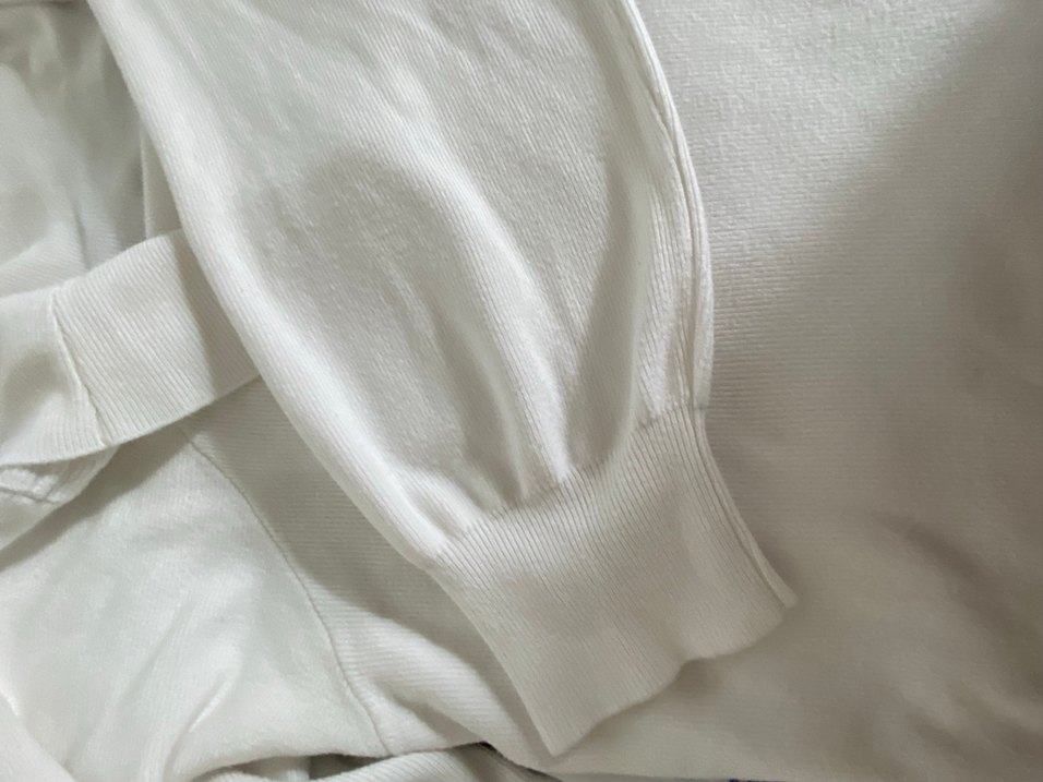 Kadın Beyaz Kayık Yaka Kazak - Görsel 5