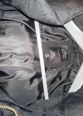 Siyah Fermuarlı Kadın Kışlık Midi Mont - Görsel 6