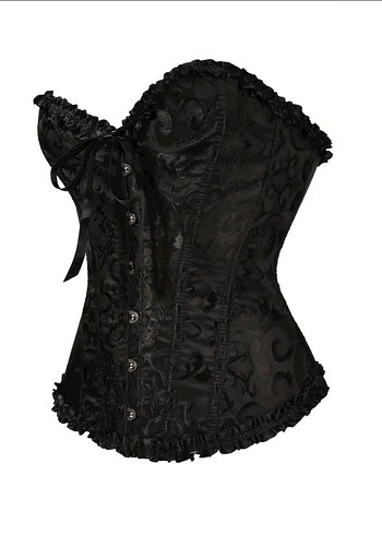 Straplez Victorian Gotik Büstiyer Korse - Görsel 5