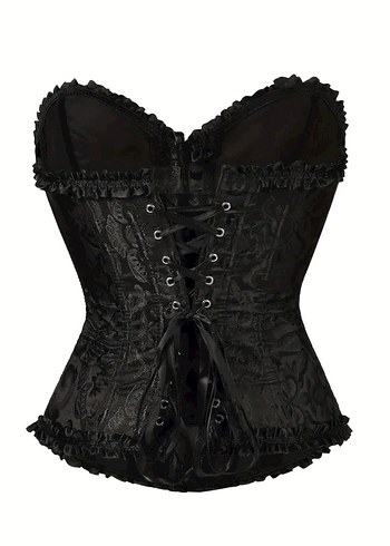 Straplez Victorian Gotik Büstiyer Korse - Görsel 4