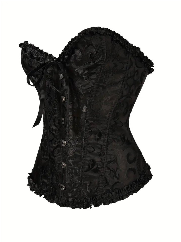 Straplez Victorian Gotik Büstiyer Korse - Görsel 5