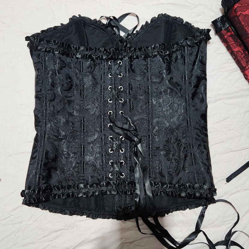 Straplez Victorian Gotik Büstiyer Korse - Görsel 2