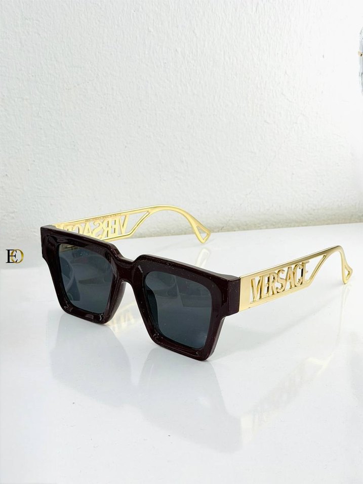Parlak Altın Versace Kadın Güneş Gözlüğü - Görsel 2