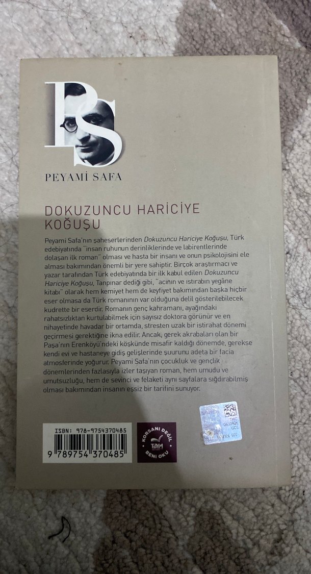 Dokuzuncu Hariciye Koğuşu - Peyami Safa - Görsel 3