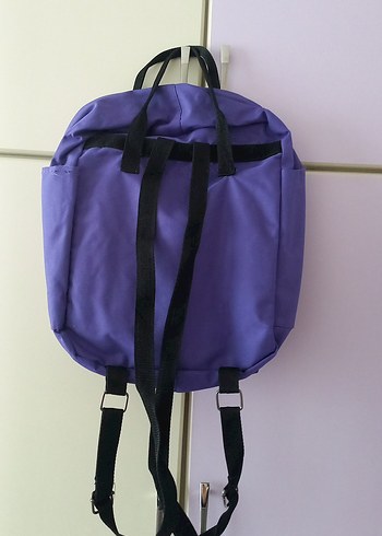 Mor Kadın Sırt Çantası Fermuarlı - Görsel 4