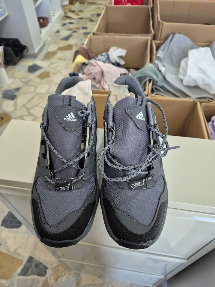 Gri Adidas Terrex Outdoor Erkek Ayakkabı - Görsel 2