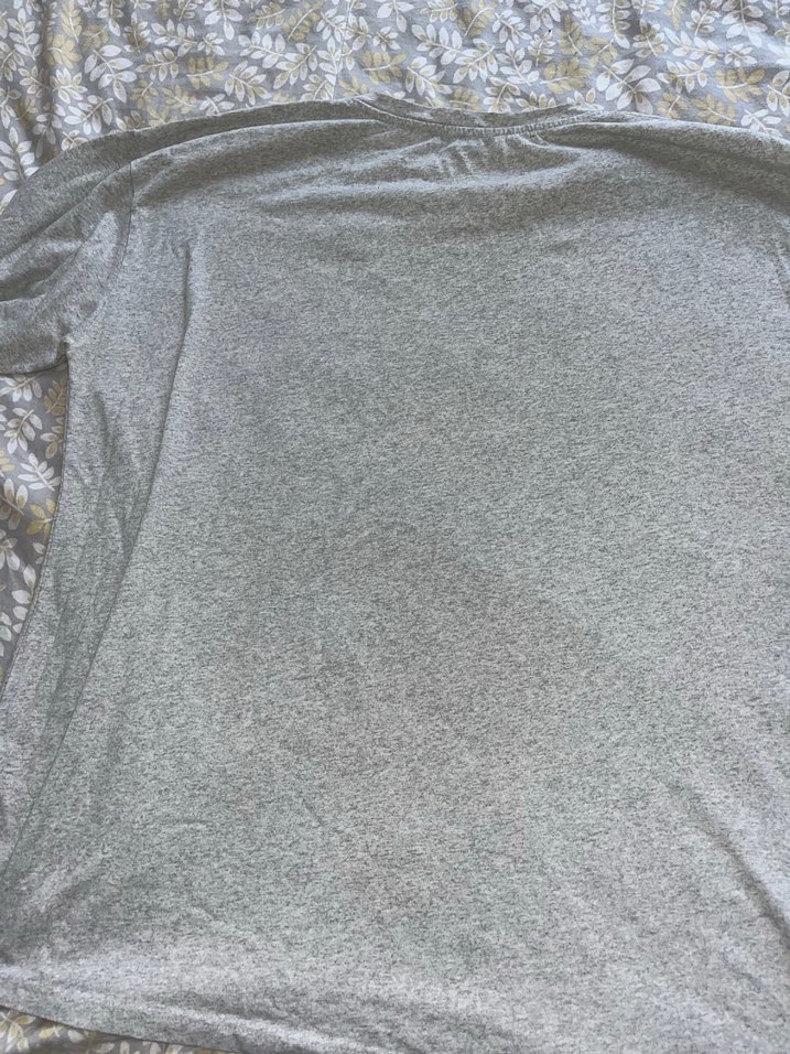 Gri Baskılı  Tişört - Görsel 2