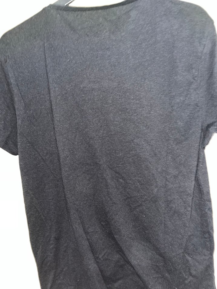 Gri Erkek Kısa Kollu Baskılı Tişört - Görsel 2