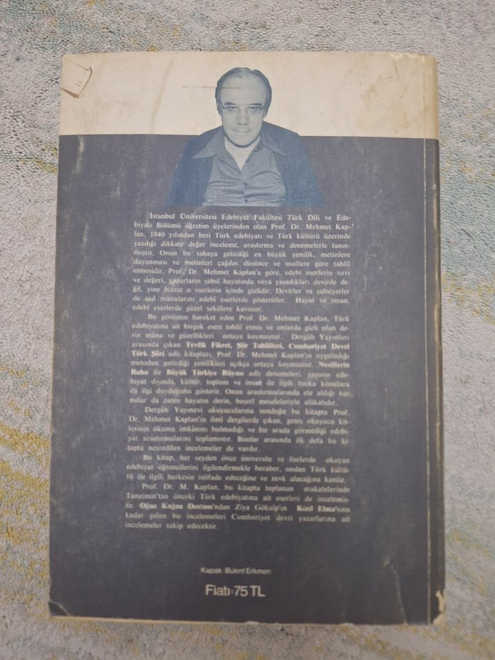 Mehmet Kaplan - Türk Edebiyatı Üzerinde Araştırmalar 1 - Görsel 2