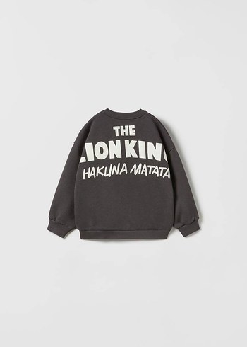 Gri Aslan Kral Baskılı Erkek Çocuk Eşofman Takımı - Görsel 2