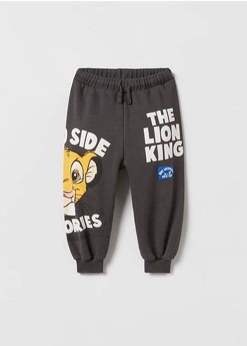 Gri Aslan Kral Baskılı Erkek Çocuk Eşofman Takımı - Görsel 3