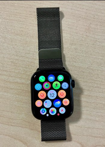 Apple Watch series 9 GPS ve 45 mm - Çelik kordon - Görsel 2