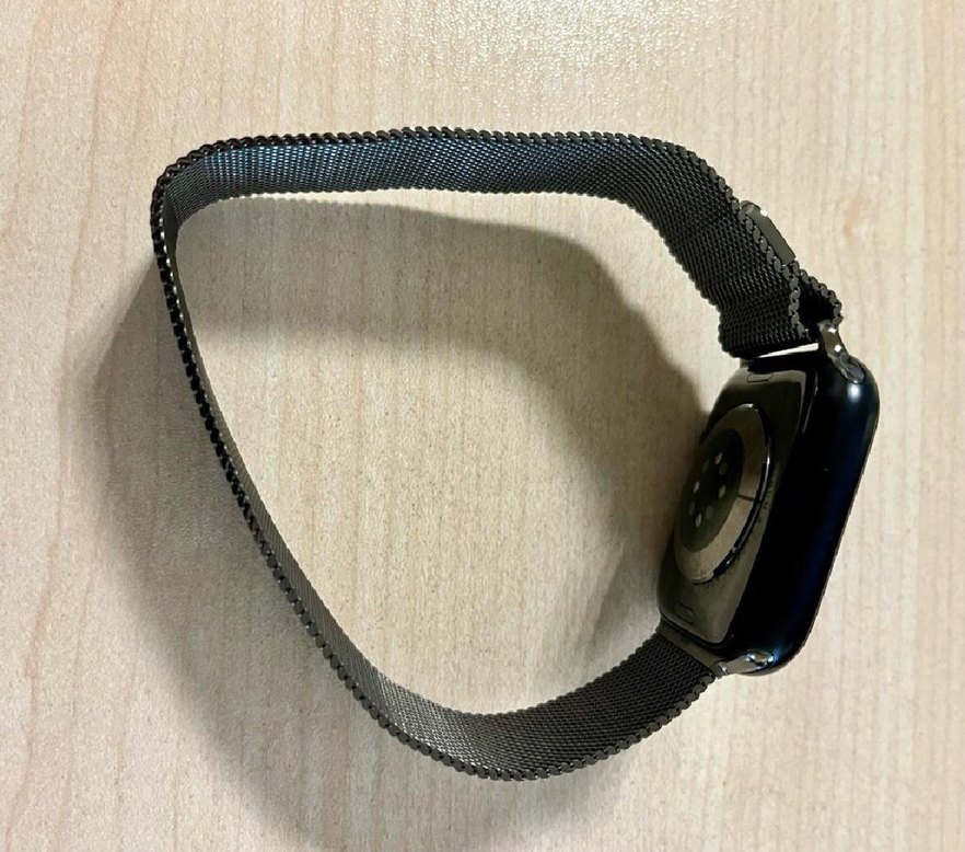Apple Watch series 9 GPS ve 45 mm - Çelik kordon - Görsel 3