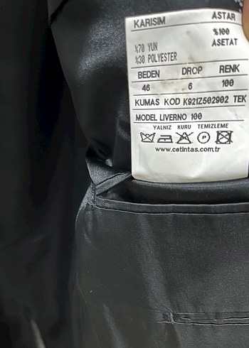 Düğmeli Gri Erkek Blazer Ceket - Görsel 3