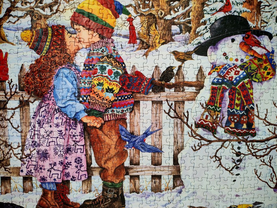 Kış Temalı Puzzle Tablo - Görsel 2