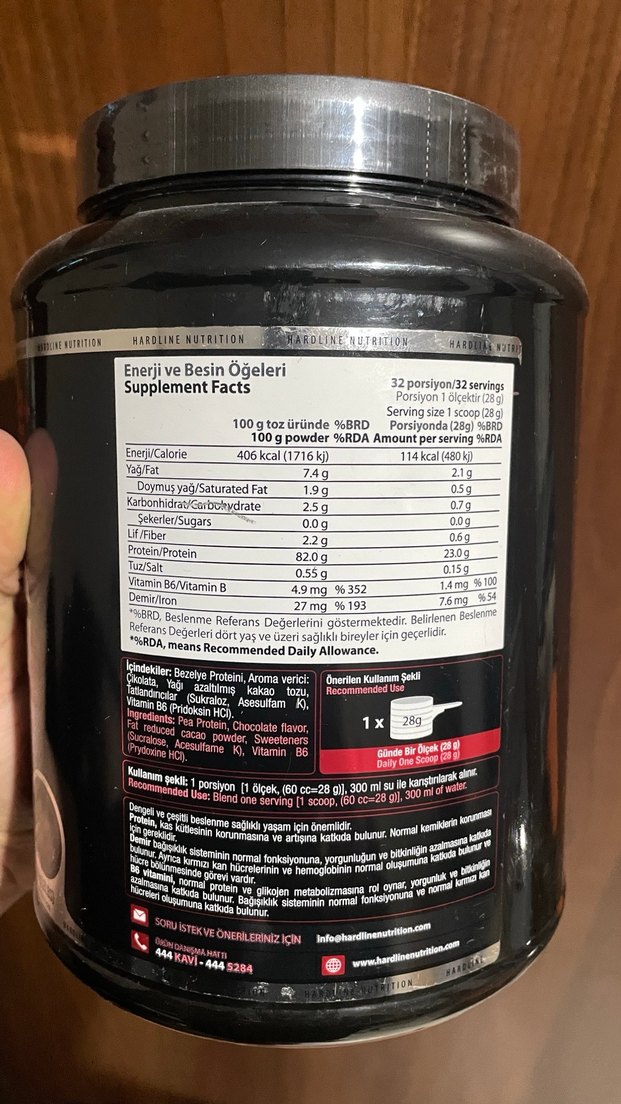 HardLine BCAA Matrix ve Bezelye Proteini - Görsel 2