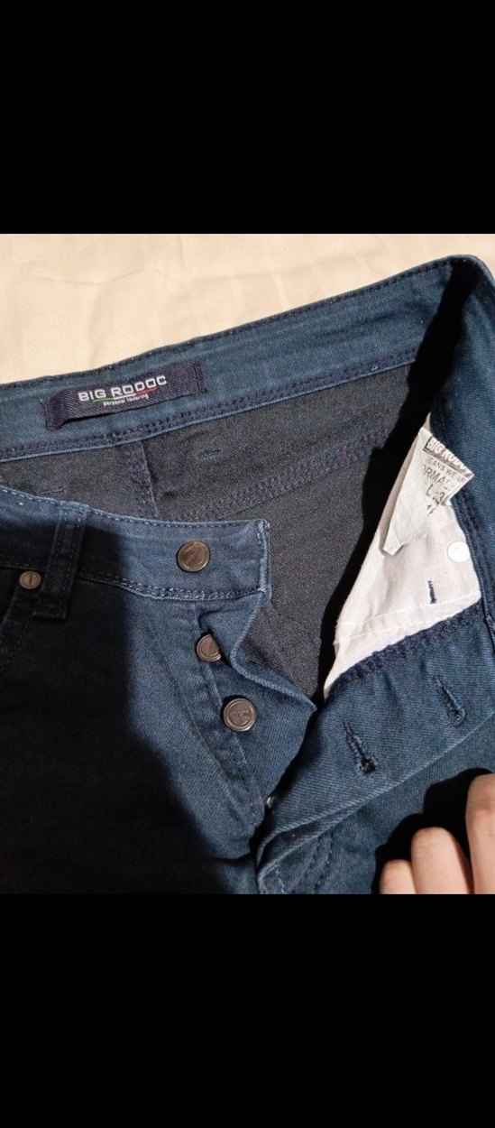 erkek Lacivert Regular Fit Denim Pantolon - Görsel 2