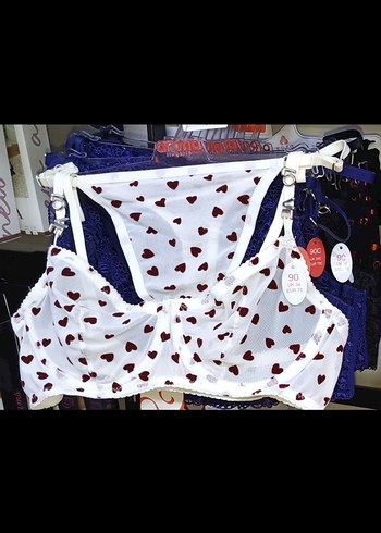 Kırmızı Mini Bohem Desenli Sütyen takımı - Görsel 2