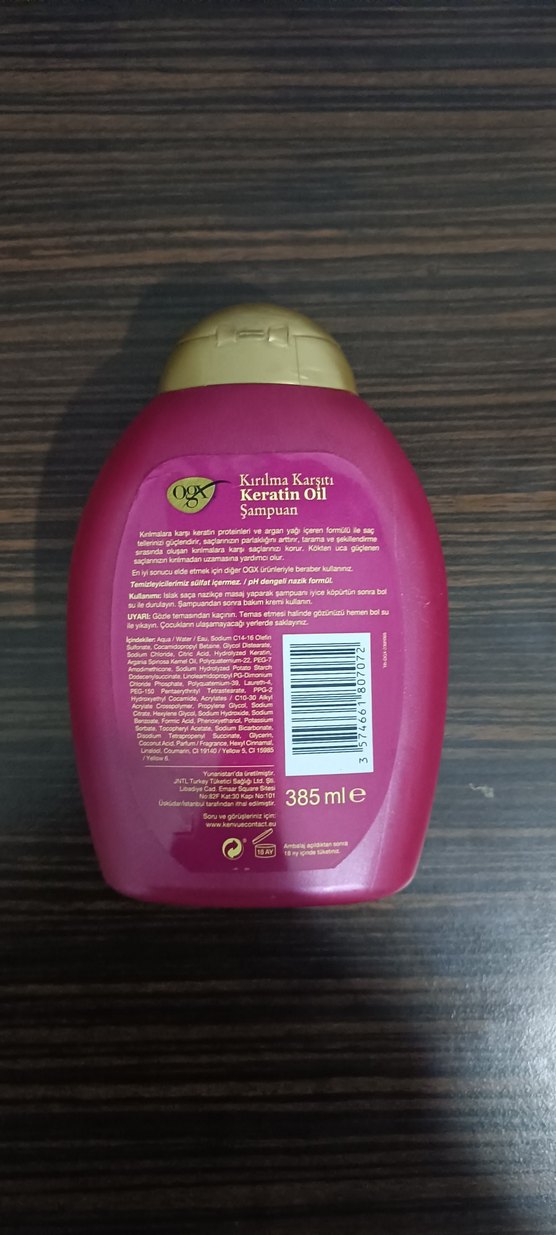 Keratin Yağlı Kırılma Karşıtı Şampuan 385 ml - Görsel 2