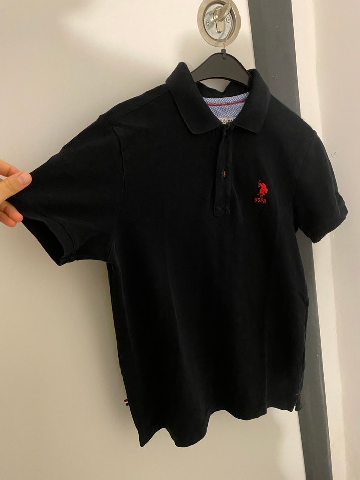 Siyah Düğmeli Erkek Polo Tişört - Görsel 3