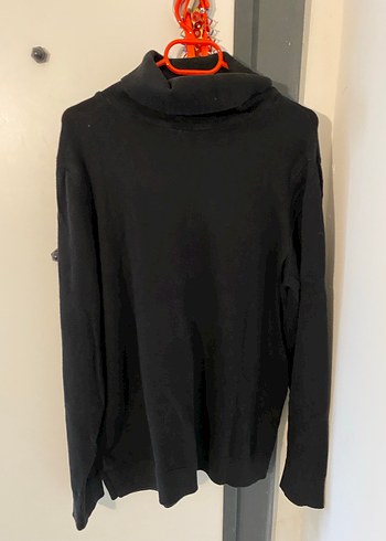 Siyah Balıkçı Yaka Erkek Triko - Görsel 2