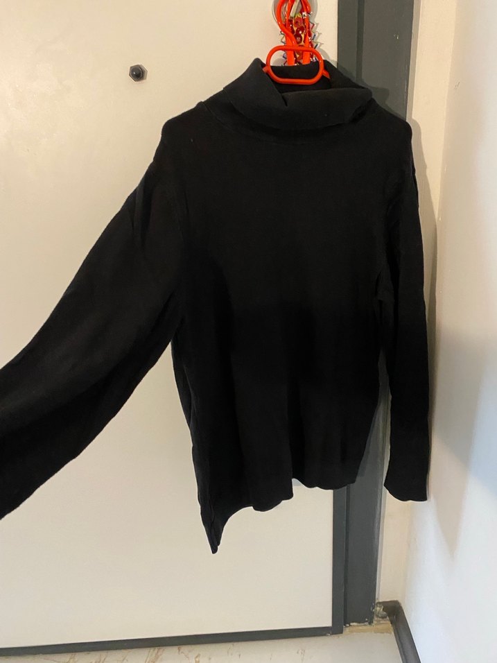 Siyah Balıkçı Yaka Erkek Triko - Görsel 3