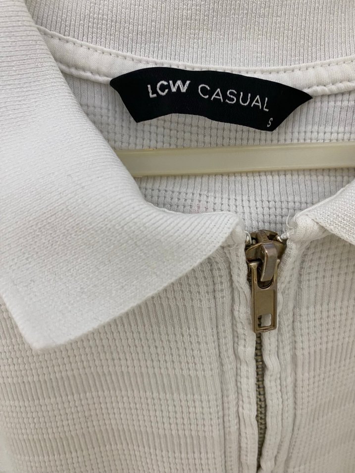 Düğmeli Beyaz Erkek Polo Tişört - Görsel 4