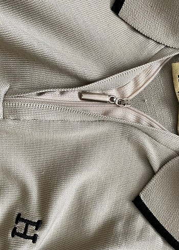 Bej Pamuklu Uzun Kollu Polo Tişört - Görsel 4