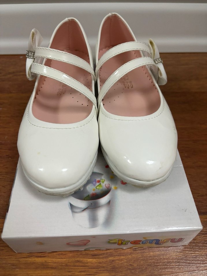 Kız Çocuk Beyaz babet ayakkabı - Görsel 2