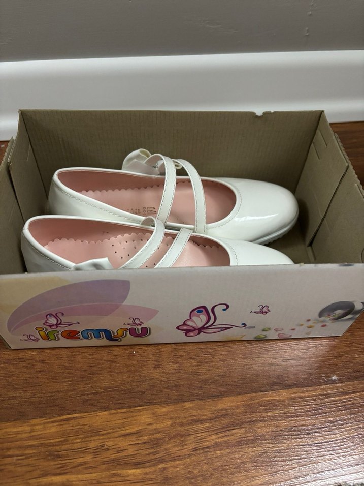 Kız Çocuk Beyaz babet ayakkabı - Görsel 3