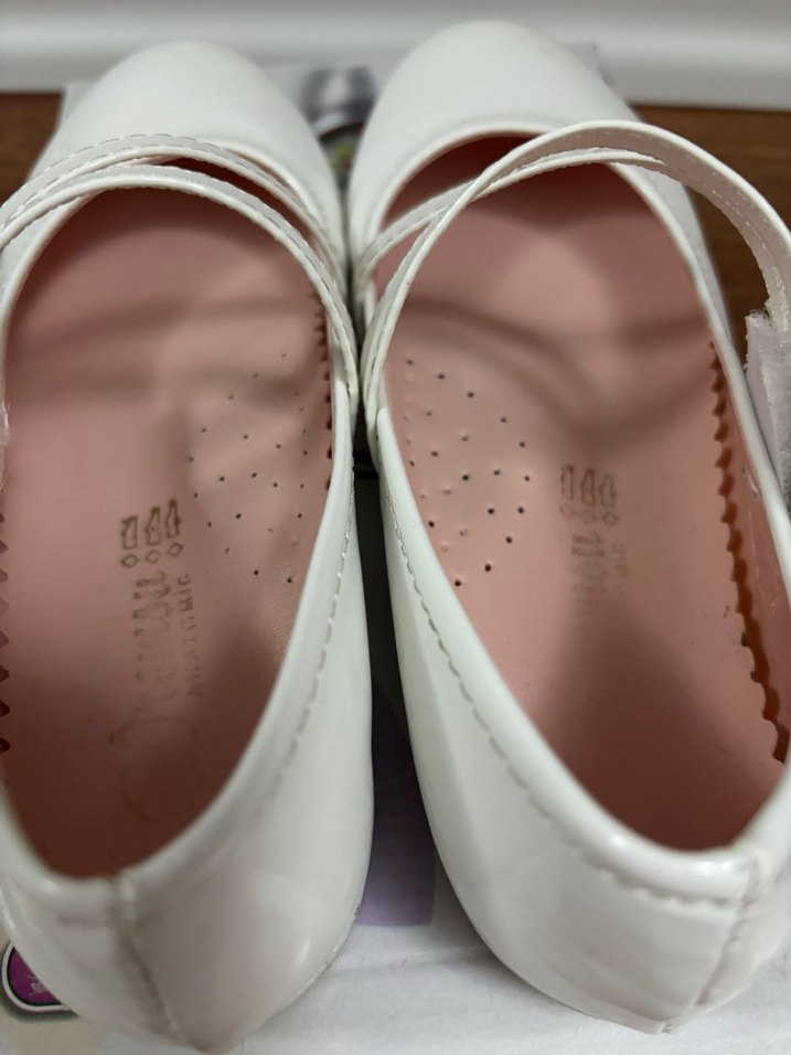 Kız Çocuk Beyaz babet ayakkabı - Görsel 4