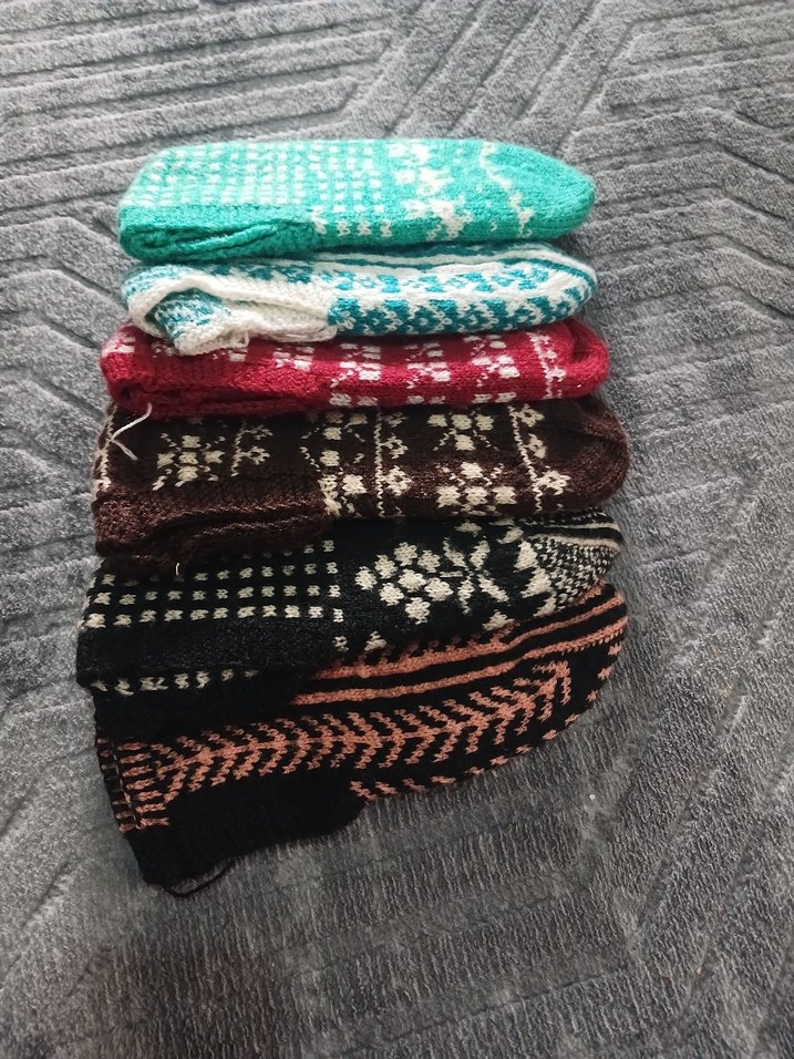 Renkli Desenli el işi patik - Görsel 2