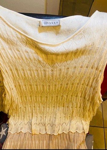 Bohem Uzun Triko Elbise - Görsel 4