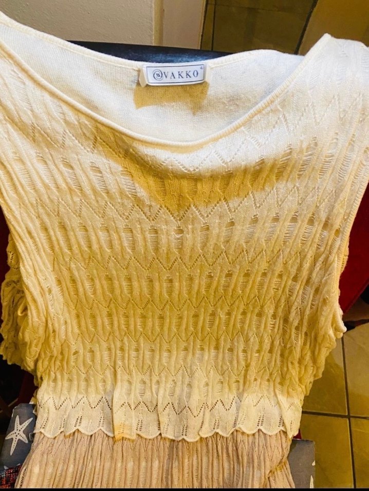 Bohem Uzun Triko Elbise - Görsel 4