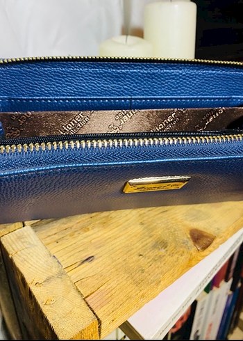 Saks Mavisi Fermuarlı Kadın Cüzdan - Görsel 4