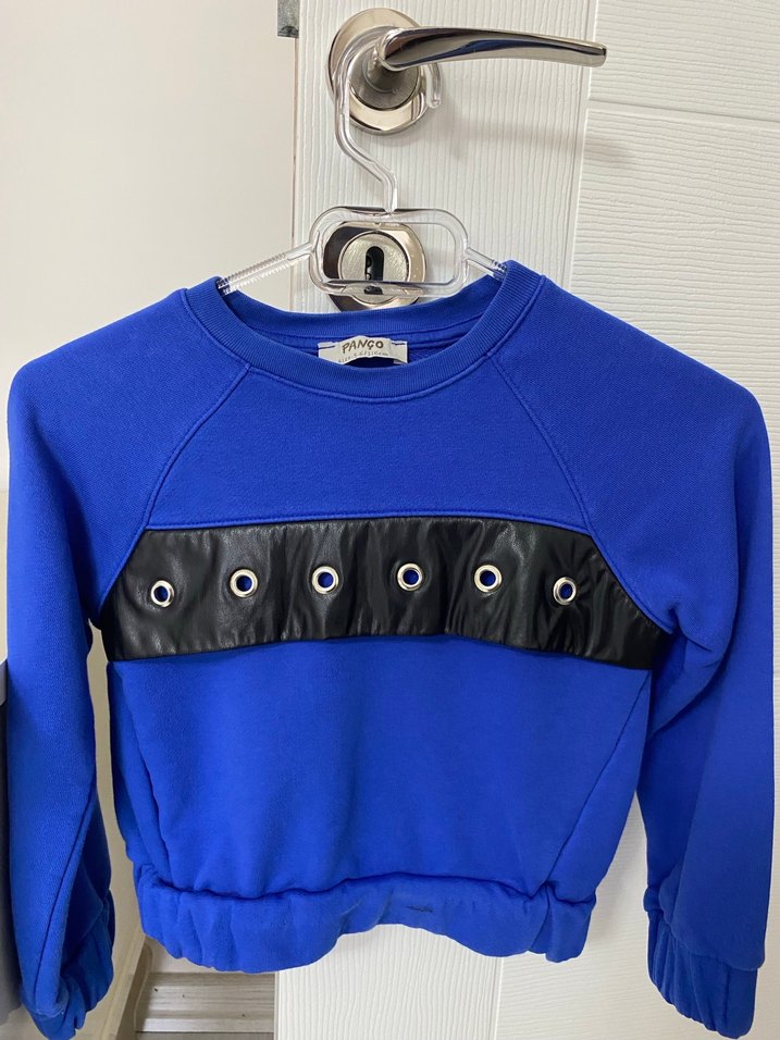 Kız çocuk Mavi Sweatshirt - Görsel 3