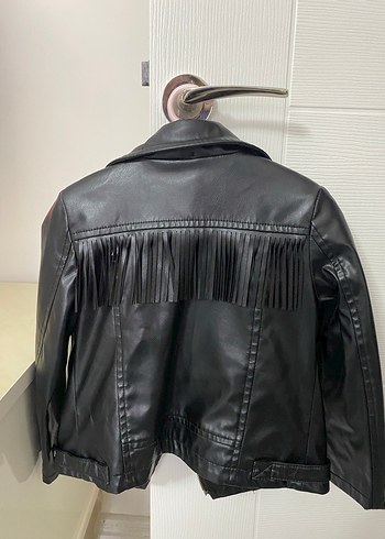 Panço kız çocuk Siyah Deri Ceket - Görsel 2