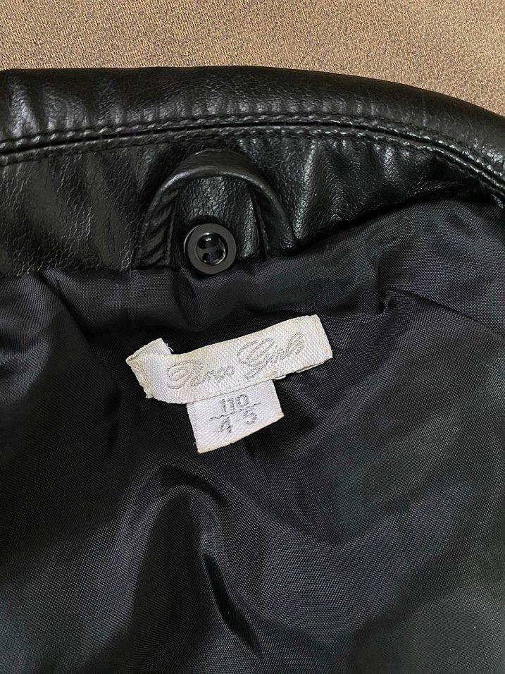 Panço kız çocuk Siyah Deri Ceket - Görsel 3