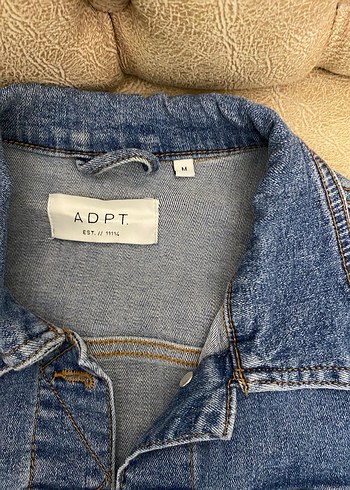 Mavi Fitted Kot Ceket - Görsel 4