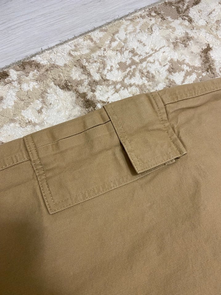 Kadın Bej Bol Kesim Kargo Pantolon - Görsel 2