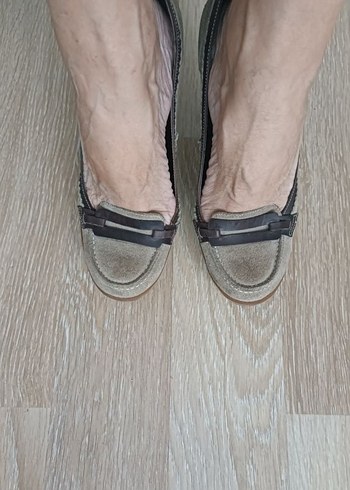 Bej Hakiki Süet Tokalı Kadın Stiletto - Görsel 3