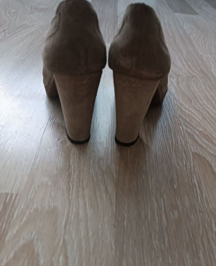 Bej Hakiki Süet Tokalı Kadın Stiletto - Görsel 5