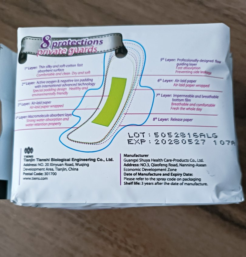 Tiens Airiz Hijyenik Ped 10luk gündüz pedi - Görsel 4