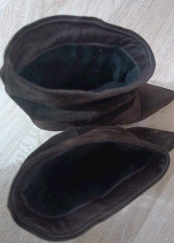 ANGELINA JONES CECİLE KADİN KAHVE GERCEK SÜET TOPUKLU BOT - Görsel 6